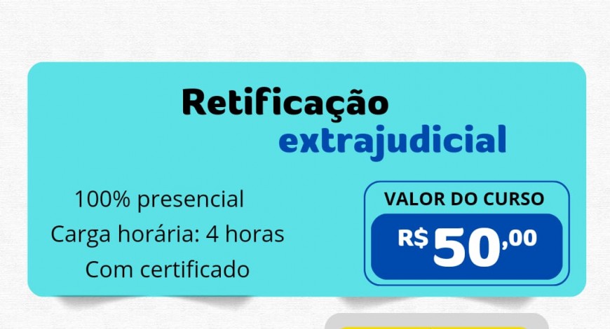 Retificação extrajudicial 